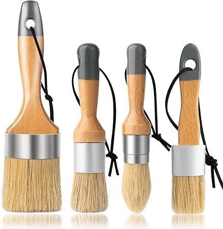 Chalk and Wax Paint Brush Furniture Set of 4, Small