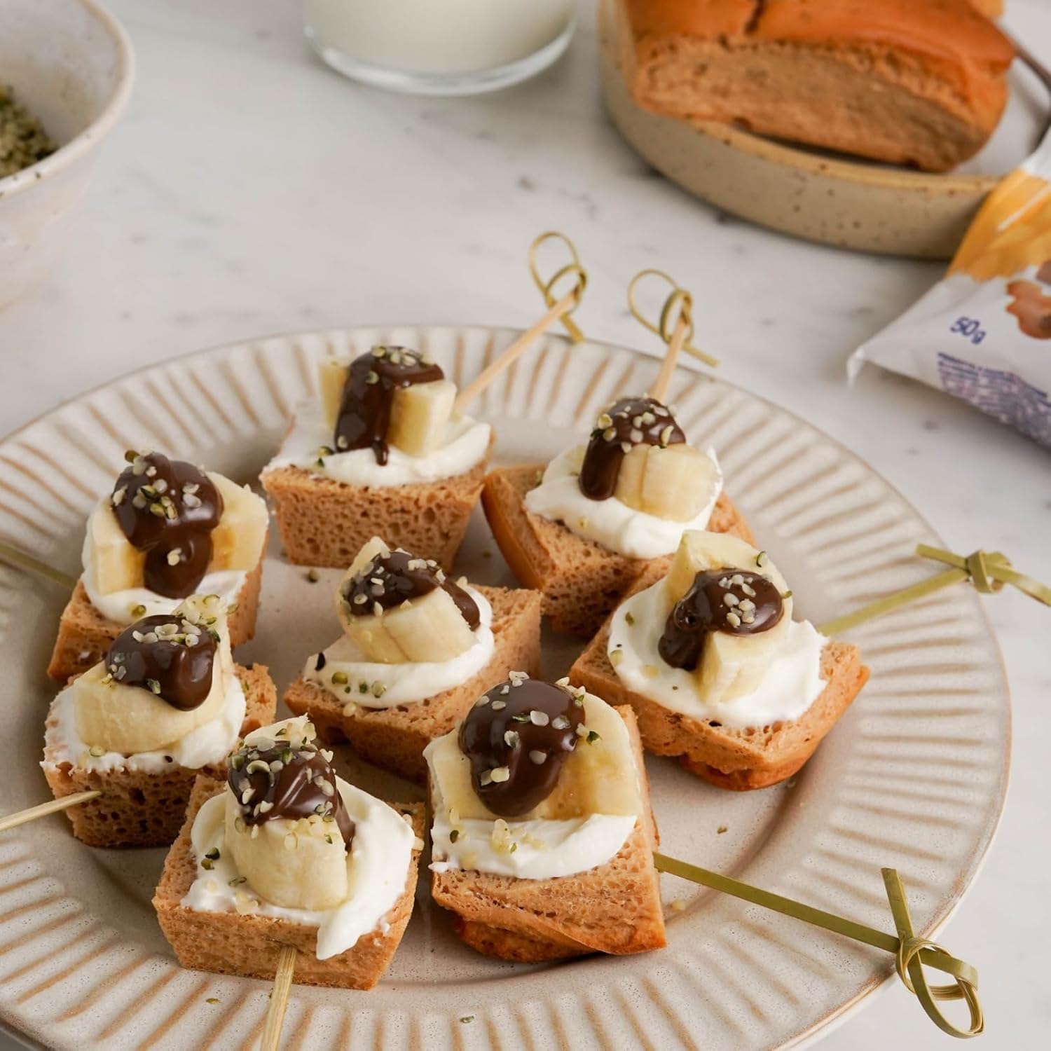 Nuvola Zero - Plumcake Zero Au Caramel Sans Glucides, Collations Sans Lactose, Sans Sucre, Sans Gluten, Riche en Fibres, Paquet de 12 Pièces, Fabriqué en Italie