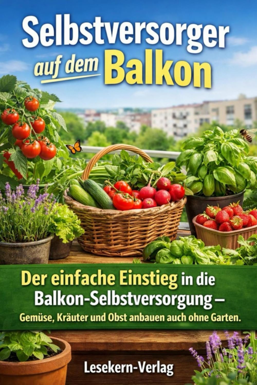 Selbstversorger auf dem Balkon: Der einfache Einstieg in die Balkon-Selbstversorgung – Gemüse, Kräuter und Obst anbauen auch ohne Garten