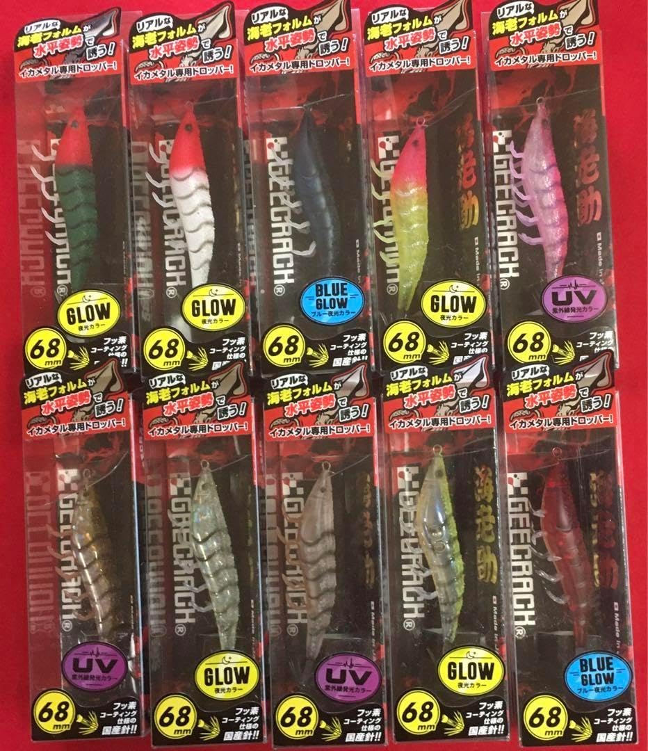 ジークラック 海老助　10本セット ジークラック（GEECRACK）海老助68mm エビスケEBISUKE 68