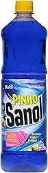 Sanol Desinfetante Líquido Para Uso Geral Pinho Marine 1 Litro Azul