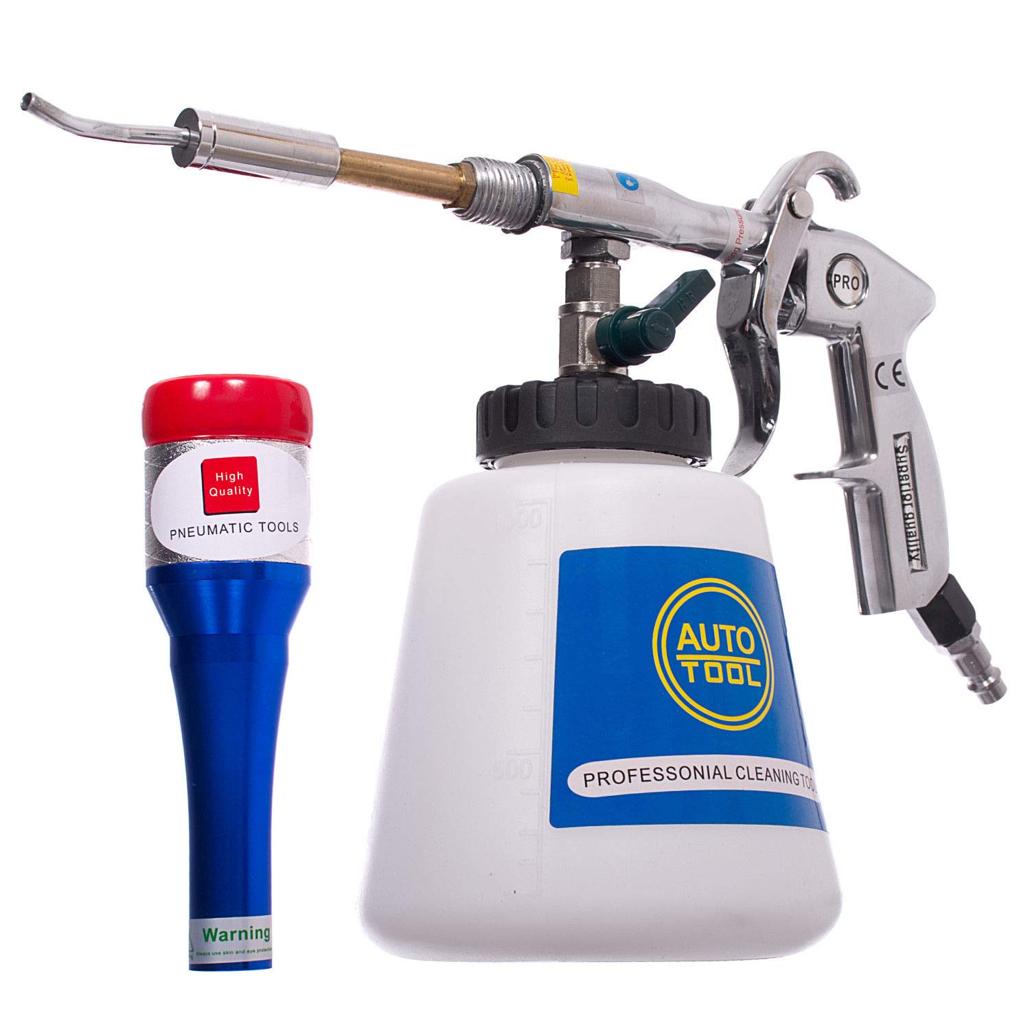 Pistolet de nettoyage ŕ air comprimé en métal et caoutchouc de qualité supérieure