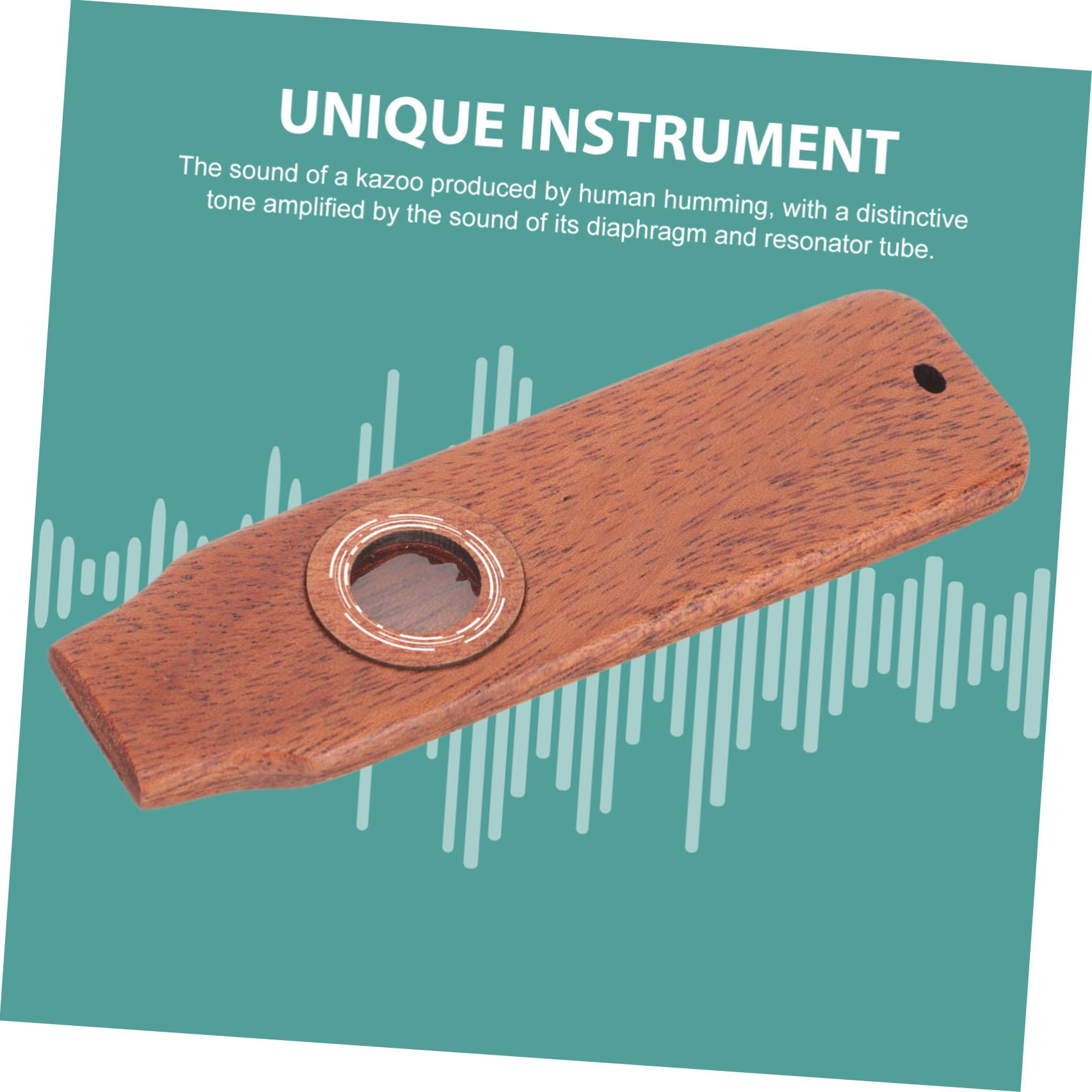ibasenice 5juegos Kazoo De Madera Portable Para Música Flute De Madera Para Acompañamiento Guitarra y Ukelele Fácil De Tocar Para Adultos y Principiantes