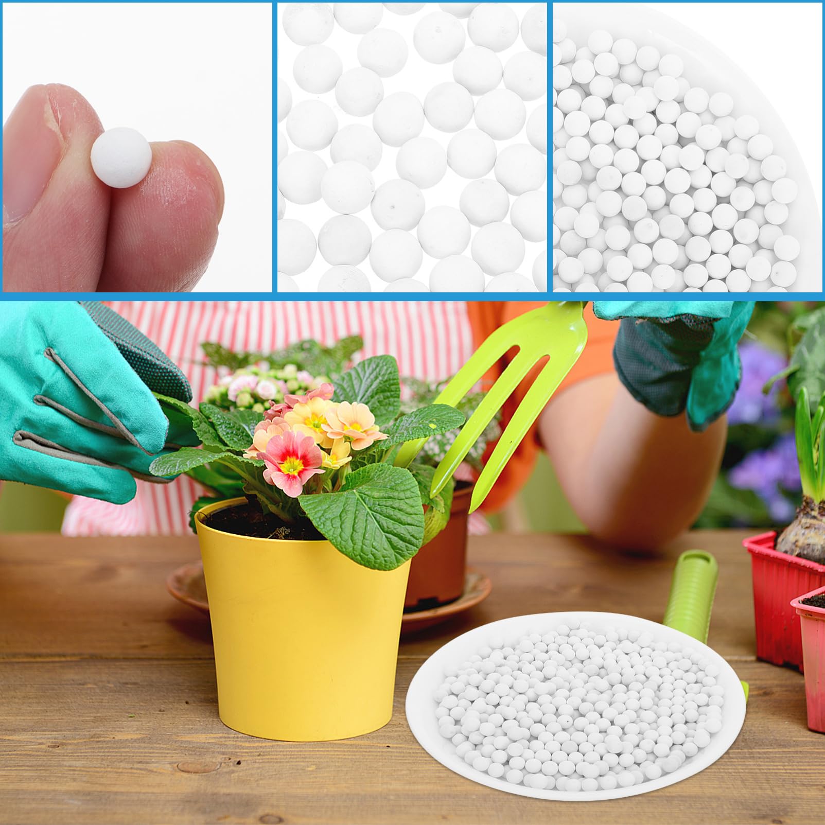 Hemobllo 2sacs Terreau pour Fleurs Et Ceramsite pour Pots De Fleurs Jardinage Orchidées avec Drainante pour Développement Racines Simple Et Délicat