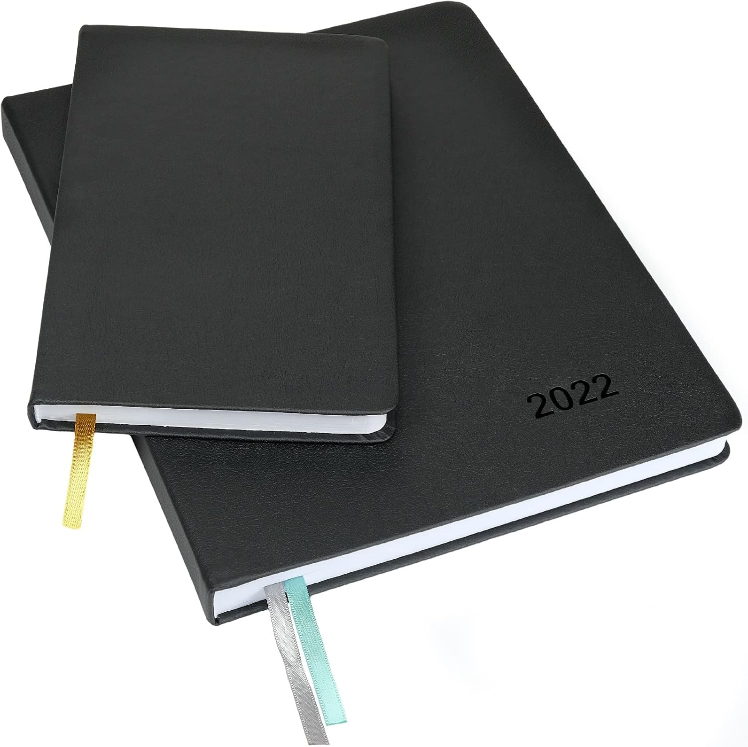 2022 Planner: Extra Thick Paper 8"x10" Resolute Planner with, 14 Months (November 2021 Through December 2022) Weekly Calendar/Weekly Planner Organizer with 5"x8" Journal (Black)