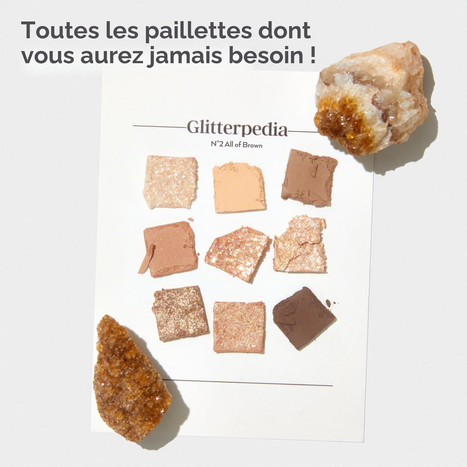 UNLEASHIA | Palette pour les yeux Glitterpedia NO.2 Tout marron