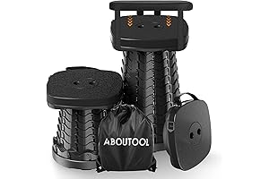 Telescoping Stool with Cushion: Collapsible, Portable, and Comfortable