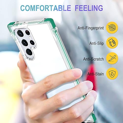 Miniatura 2 de Funda para Samsung Galaxy S22 Ultra, antiarañazos, a prueba de golpes, funda flexible protectora, delgada, transparente, bonita, antigolpes, solo