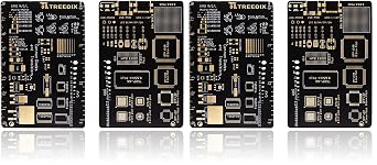 Treedix 2PCS Multifunctional Wallet PCB Ruler SMD Ruler 3inch Measuring Tool Resistor Capacitor Chip IC SMD Diode Transistor Package for Engineers Reference EDC Card Pack of 2