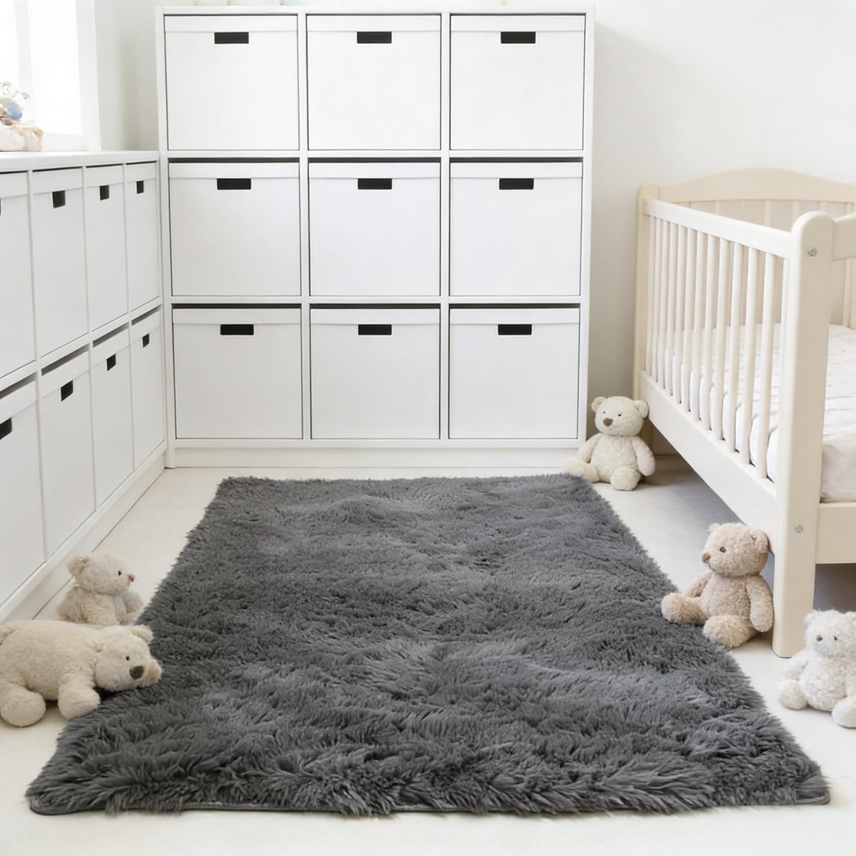 Tapis Salon 80x110 Doux Poils Longs Moderne Cuisine Couloir