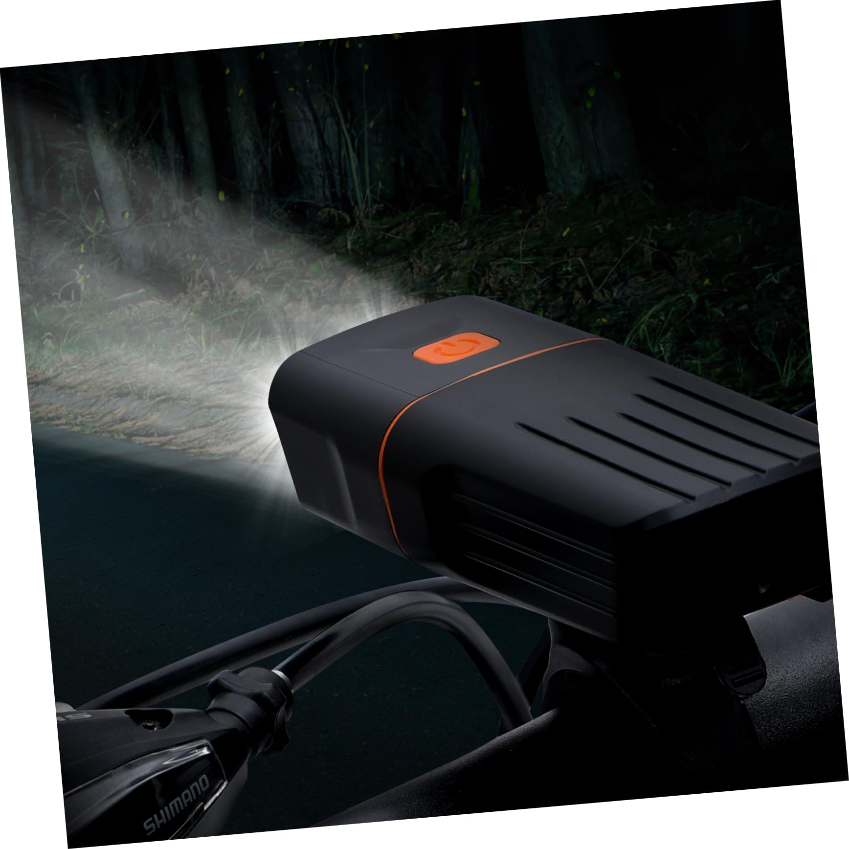 Happyyami Luce Frontale Bici LED Ricaricabile 2400mah Ipx5 Nera