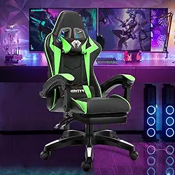 Cadeira Gamer Ergonomica Moderno Verde, Design Ergonômico, Giro de 360 Graus, Material Premium, Adequada para Várias Ocorrências, para Trabalho, Estudo e Jogos