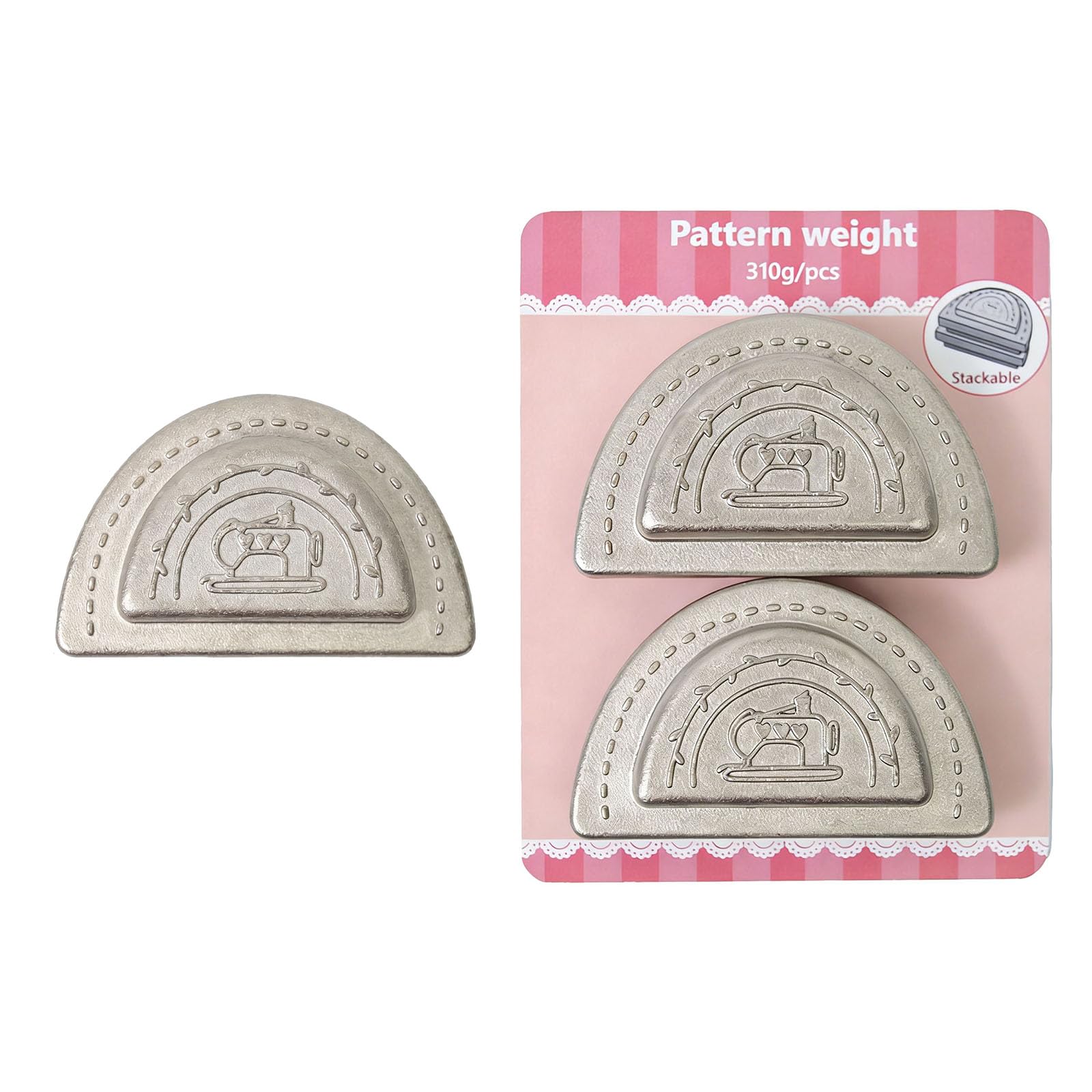 Regenbogenfarbenes Retro-Eisen-Nähgewicht für Zuhause, Basteln, Dekoration, ergonomisches Nähwerkzeug