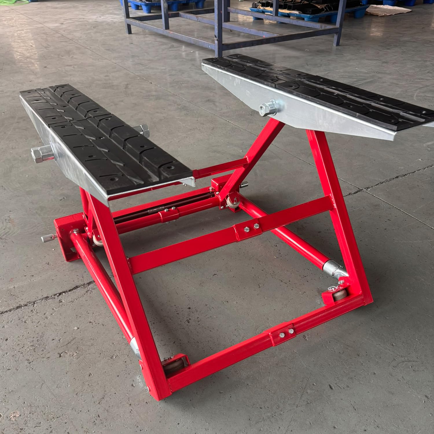 KATSU Tools 1500 kg tragbarer, schwenkbarer Autolift, kippbarer, Verstellbarer Wagenheber, Hubhöhe 150 bis 585 mm