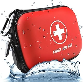 YESDEX First Aid Kit Waterproof, 200pcs Travel First Aid Bag, Small Emergency Survival Kits for Hiking, Camping, Backpacki...