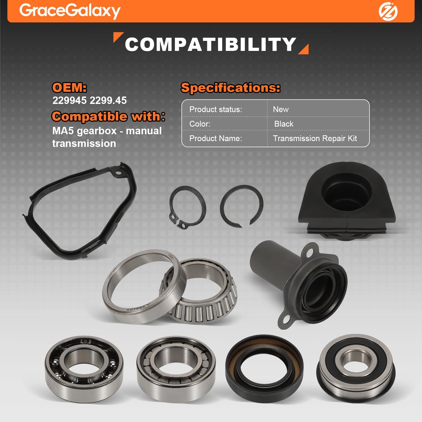 Kit de reparación de engranajes MA5 compatible con motor 229945 2299.45 1L4 HDi, 1,4 L, 1,6 L