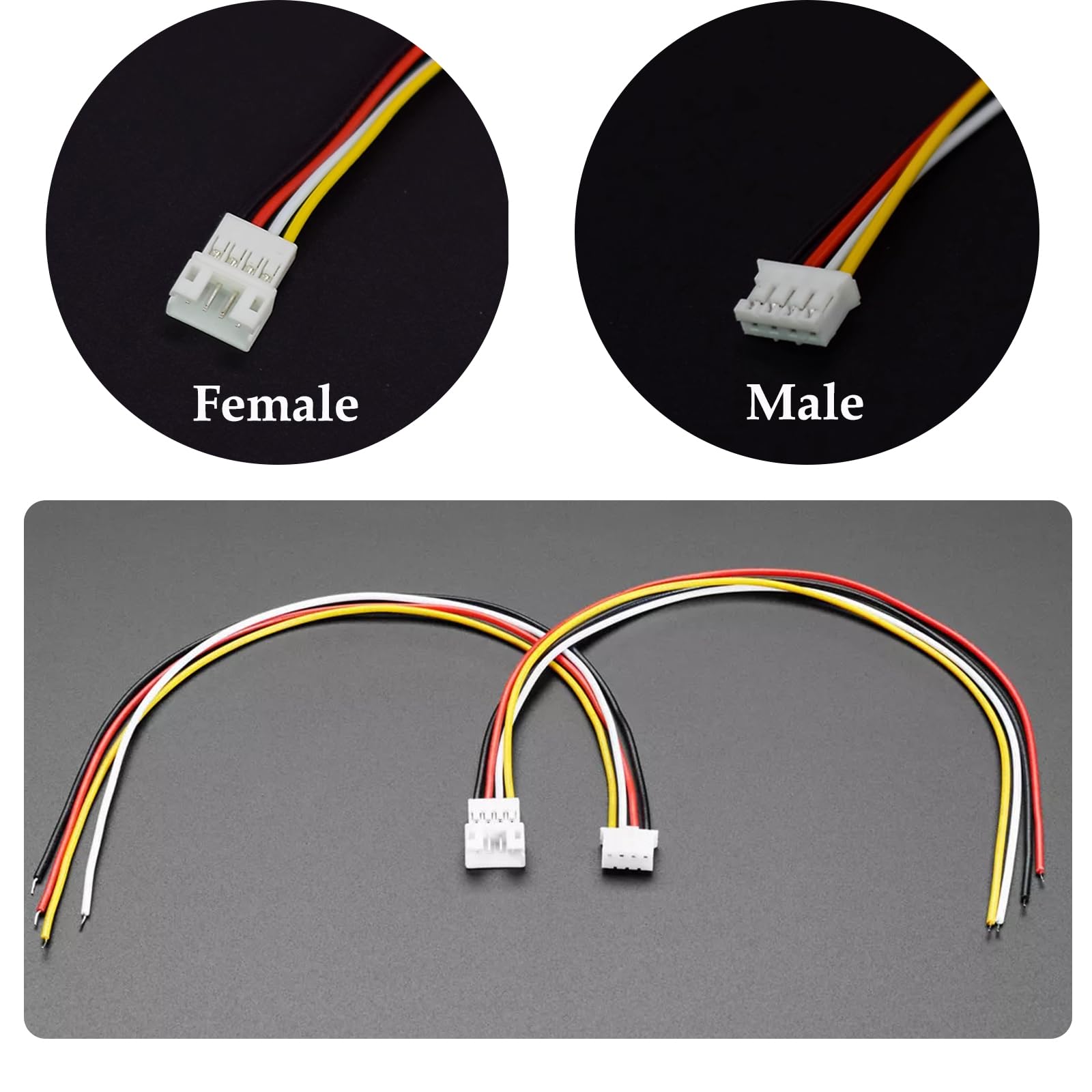 justice.Nページ Amazon.com: daier 20 Sets Jst Xh 2.54 4 Pin Connector Plug