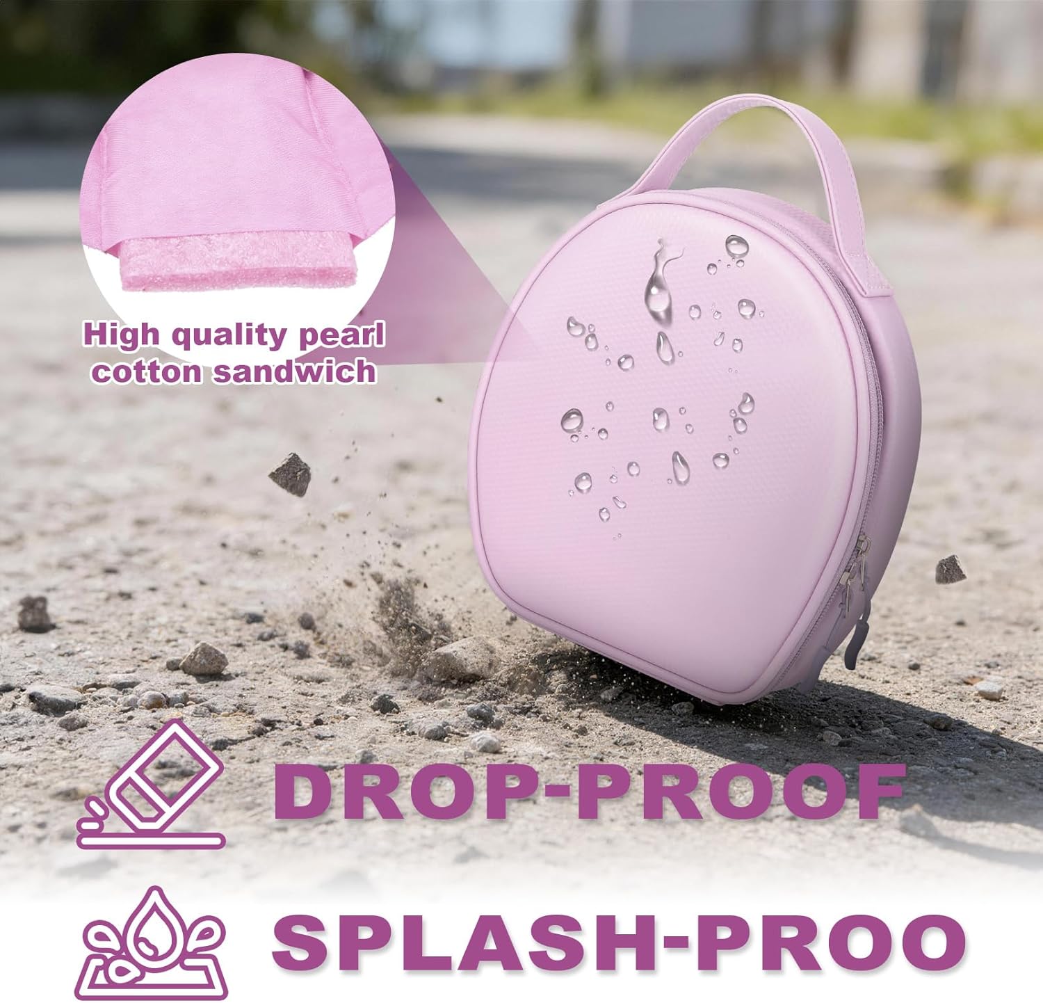 Headphone Case for JBL Tune 510BT 520BT 720BT 770NC / for Sony WH-CH520 WH-CH720N/ for JLab/for Beats Studio Pro Noise Cancelling Headphones (Box Only) (Pink) - Image 5