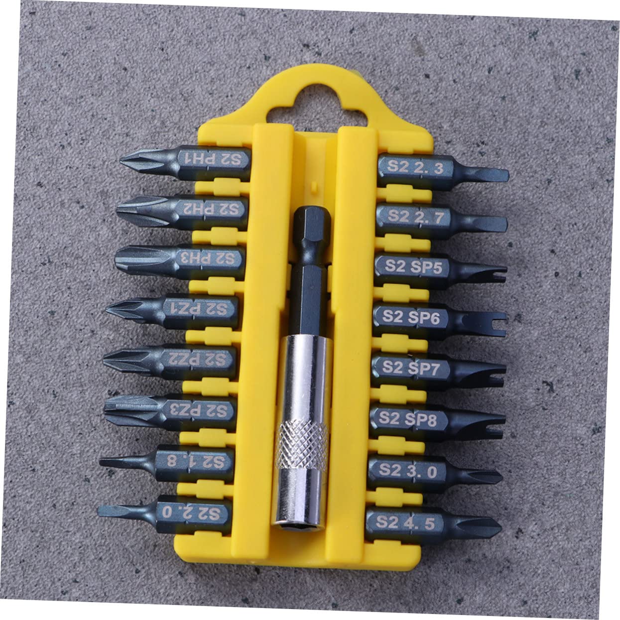 OSALADI 3 Pezzi 17 1 Set Di Cacciaviti Di Precisione 17 in 1 Punte Per Cacciavite Magnetiche in Acciaio S2 Pozis Tipo Triangolo Porta Punte Compatto
