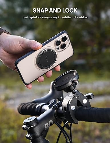 Miniatura 2 de Lamicall Soporte de teléfono All Lock Scooter, motocicleta, bicicleta, bicicleta eléctrica, necesita trabajar con funda de bolsa de aire con bloqueo