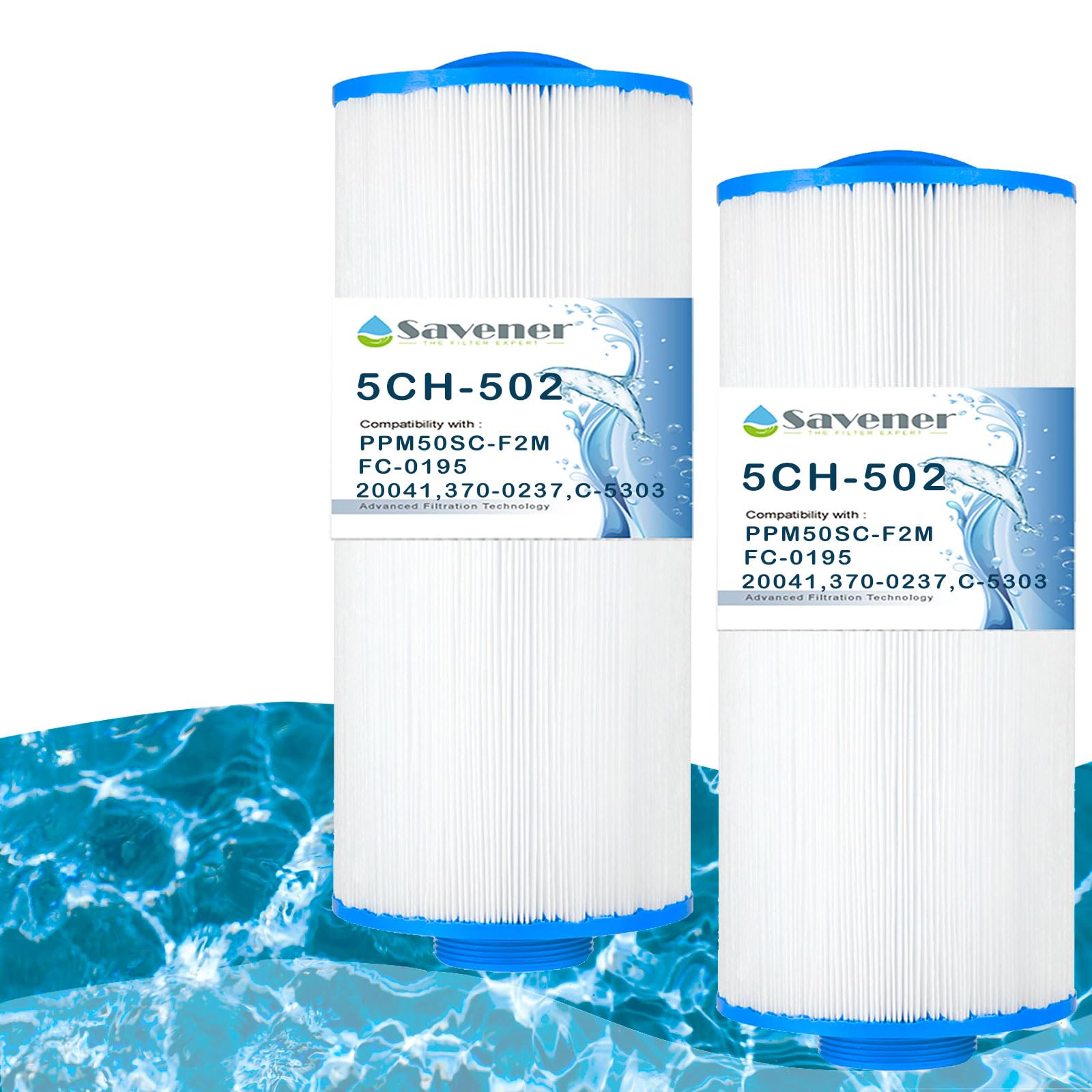 5CH-502 Spa Filter Cartridge Replacement for PPM50SC-F2M, Filbur FC-0195, Marquis Spa 20041, 20091, 370-0237, C-5303, 50501, 2