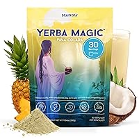 Vista 12 de Yerba Magic - Yerba Mate Tea - Super bebida instantánea en polvo con nootrópicos, prebióticos y probióticos, energía limpia, claridad mental