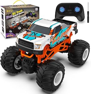 Camión monstruo RC a escala 1:16 - Camión todo terreno de 2.4GHz para niños de 4 a 12 años, camión RC todoterreno de 20 Km/h, regalo de Navidad o