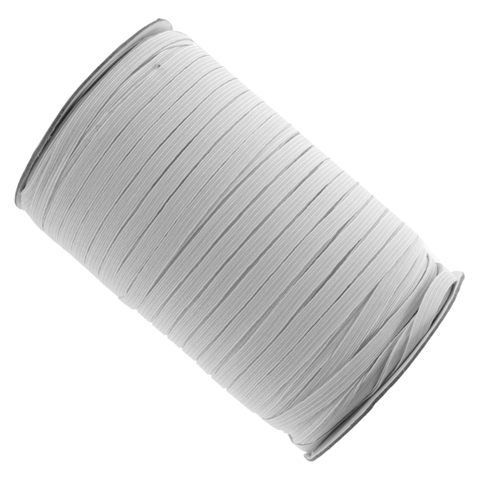 Bande élastique à coudre 6mm blanche en polypropylène iplusmile pour couture de 180 mètres