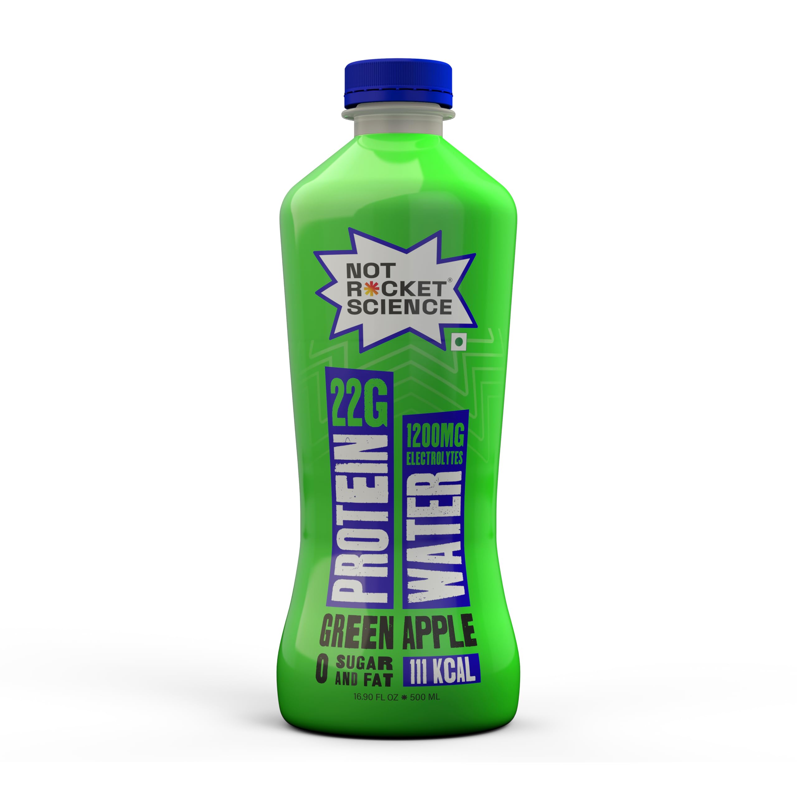 Not Rocket Science Protein Water – Green Apple | 22g Clear Whey Protein Isolate | 1200mg Electrolytes | 5g BCAAs | Zero Sugar | High Protein Drink | 500ml-image-48