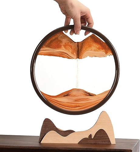 Miniatura 5 de BelaRola Arte de arena en movimiento líquido en movimiento 3D de arena de mar profundo, arena en movimiento, arte de arena de madera para decoración