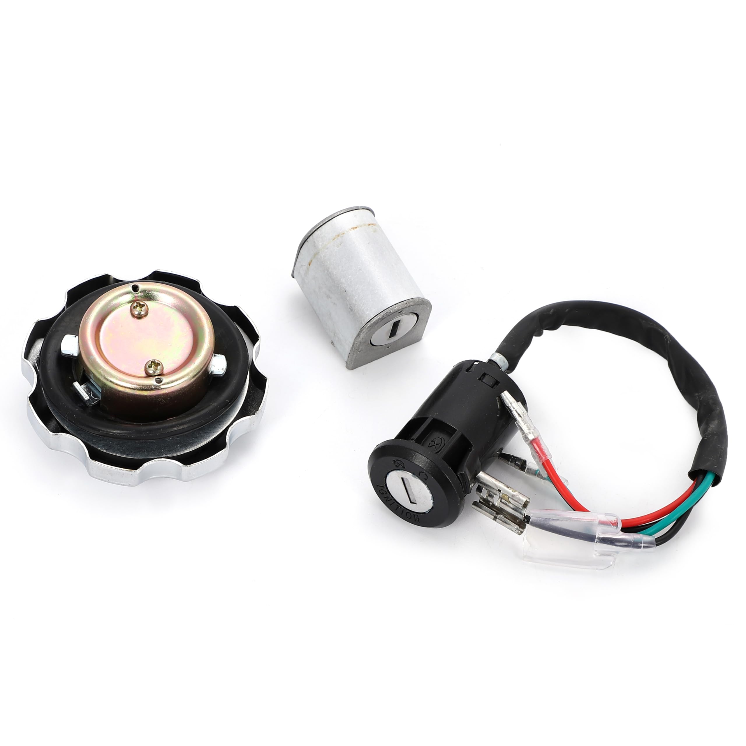 Amazon | ガソリン タンク キャップ キー シリンダー セット 【予備の