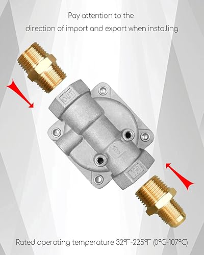 Miniatura 5 de Regulador de presión de gas natural de 1/2 pulgada apto para gas natural y gas licuado, regulador de presión de intercambio de latón para NG 4" WC
