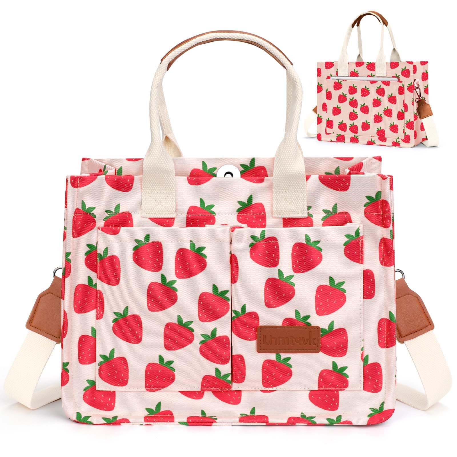 LHMTQVK Canvas Tote Bag for Women, Large Work Purses Bible Tote