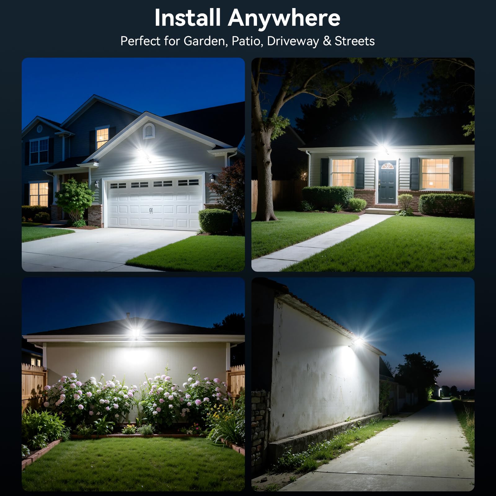 700W Lampione Solare,Lampade Solari per Esterni con Sensore di Movimento e Telecomando, IP67 Impermeabile, 4 Modalità di Illuminazione,6500K Super Luminoso per Giardino,Cortile,Strada,Garage