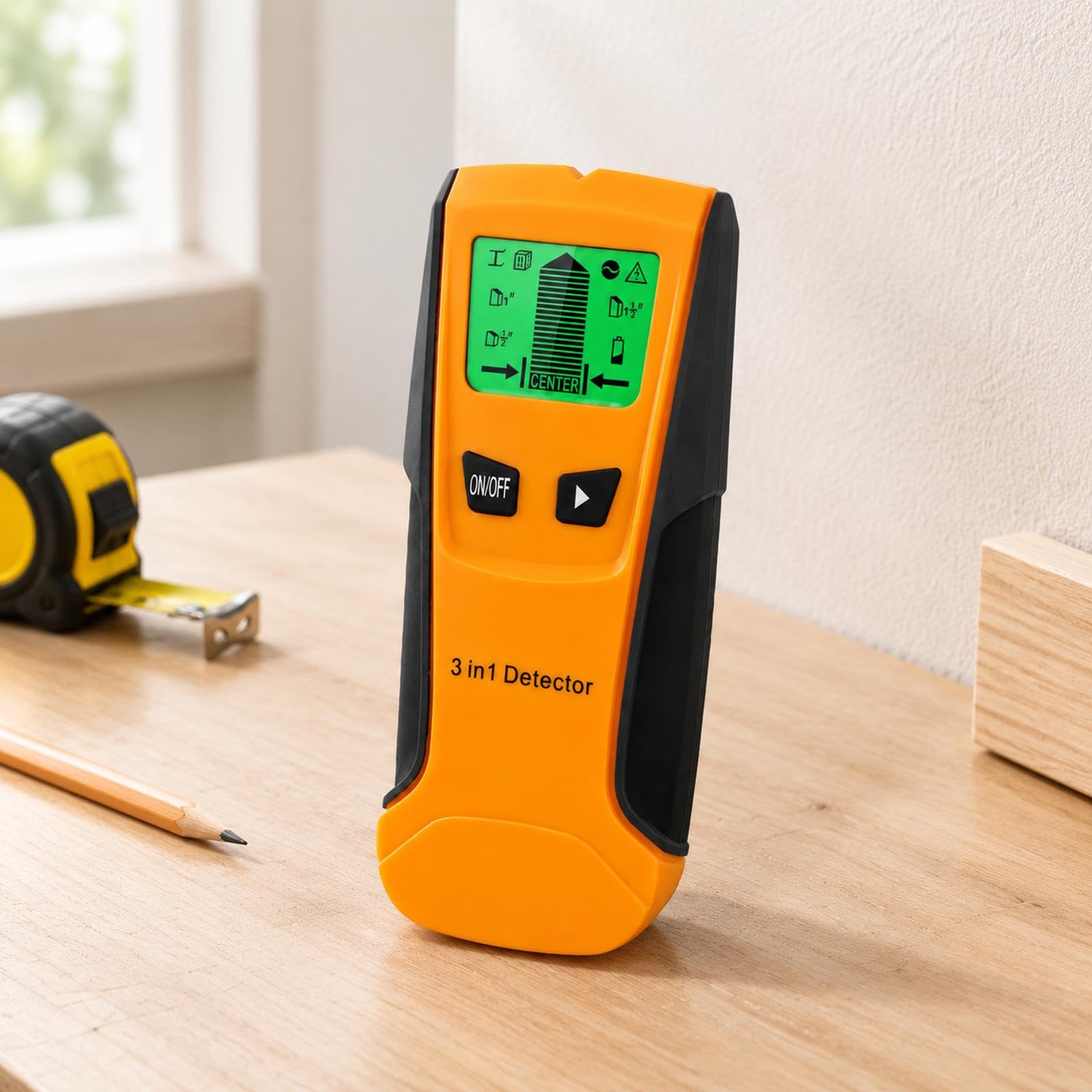 Scanner da parete con modalità legno, metallo e filo sotto