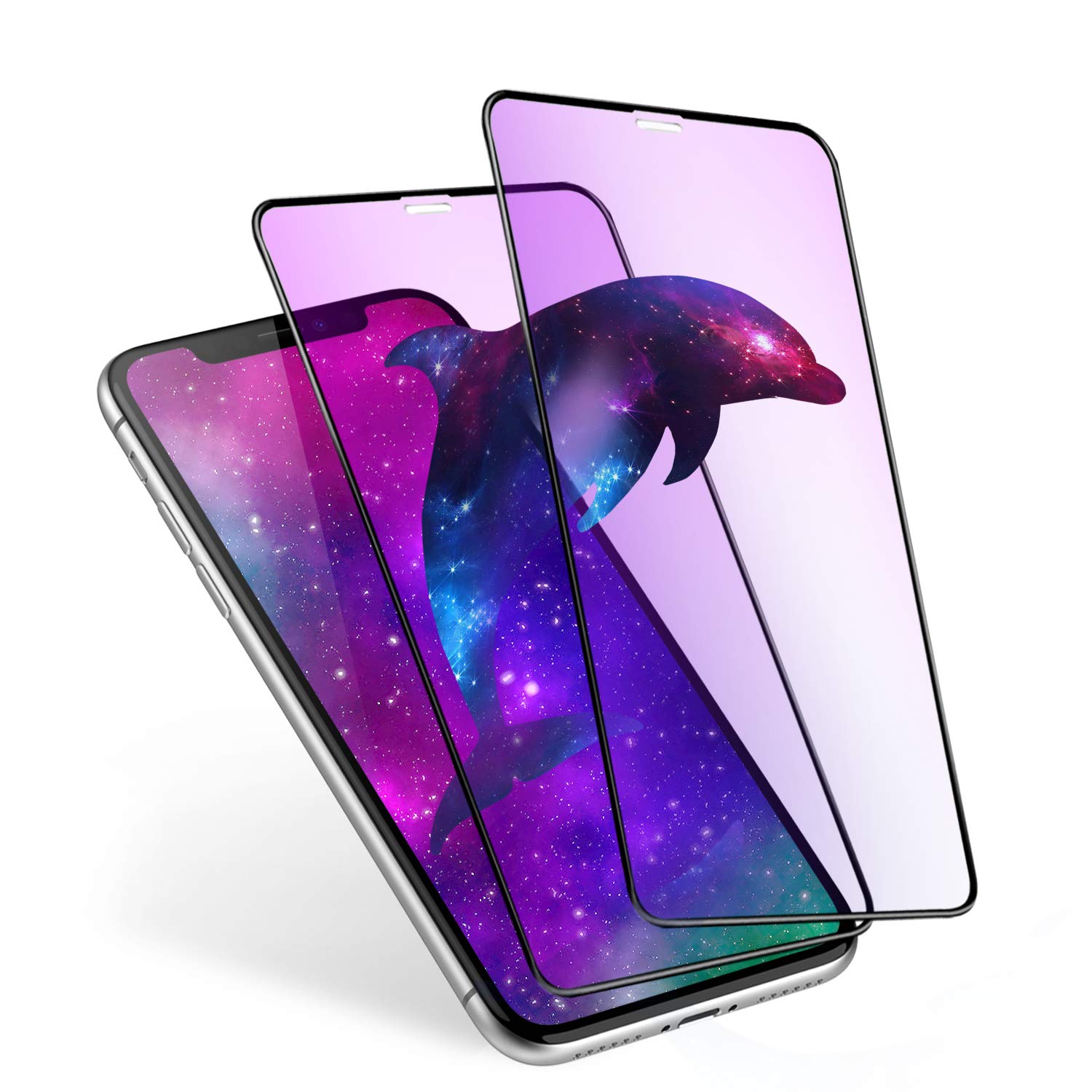 Amazon | Yeasshin ガラスフィルム iPhone11/iPhoneXR 用 ブルーライト