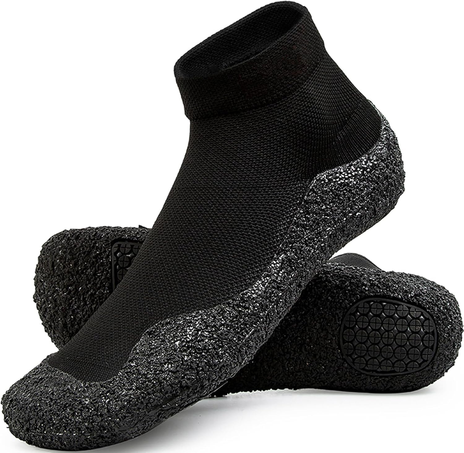Wasserschuhe für Herren und Damen, minimalistische Barfuß-Sportsocken, rutschfeste Aqua-Schuhe, Skinners-Schwimm-Turnschuhe, Fitness-Schuhe, leicht, Ultra-tragbar, Schwarz, 39