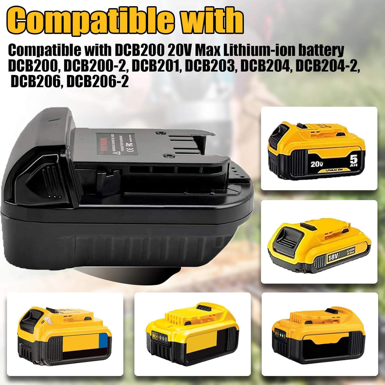 URUN for Dewalt to Milwaukee Adapter, Battery Adapter for DeWalt 20V&60V Lithium Battery Convert to for Milwaukee M18 18V lithium ion battery M18 Battery Use for Milwaukee M18 18V Cordless Power Tool - Image 3