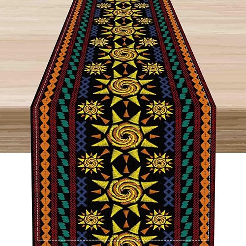 Miniatura 37 de Camino de mesa rosa de los años 70, diseño retro trippy estético, hippie, espiral, espiral, mínimo, ondas ranuradas, decoración central para el 70s