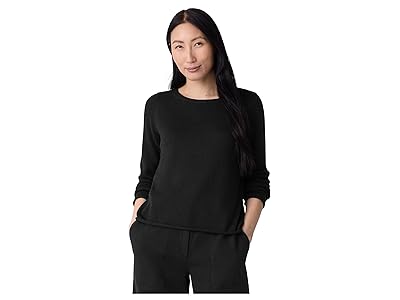Eileen Fisher Peruvian Cotton Blend Bateau Neck Sweater Women