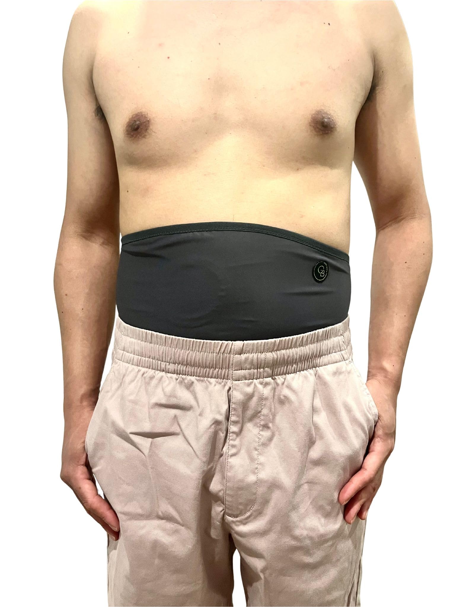 'Tessa' Ostomy Belt Grey– Premium Comfort Ostomy Bag Covers, Breathable Stretchy Fabric, Colostomy Bag Covers for Men & Women (S)