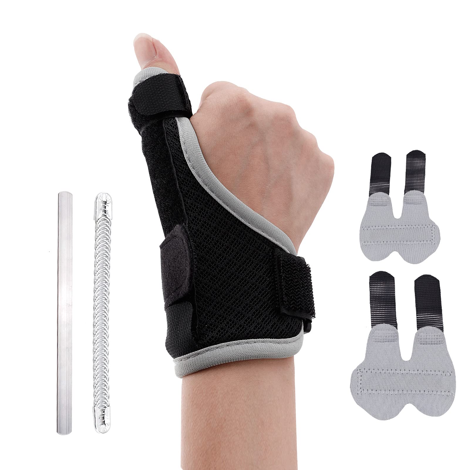 Buy Thumb Splint Brace with Trigger Finger Splint Adjustable Thumb