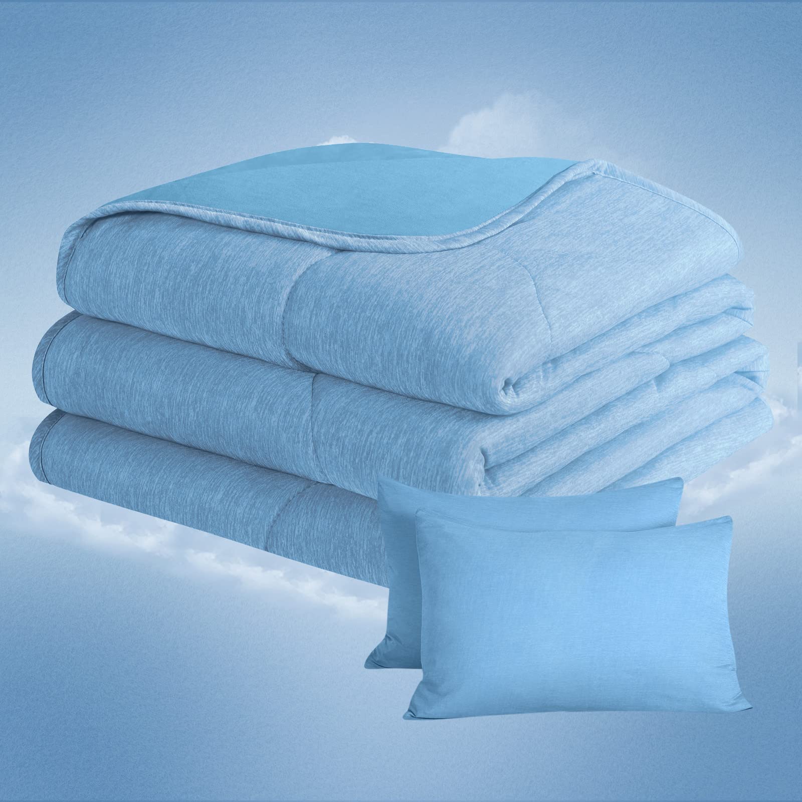 SEDONA HOUSE Cooling Blanket for Hot Sleepers and Night Sweats with 2