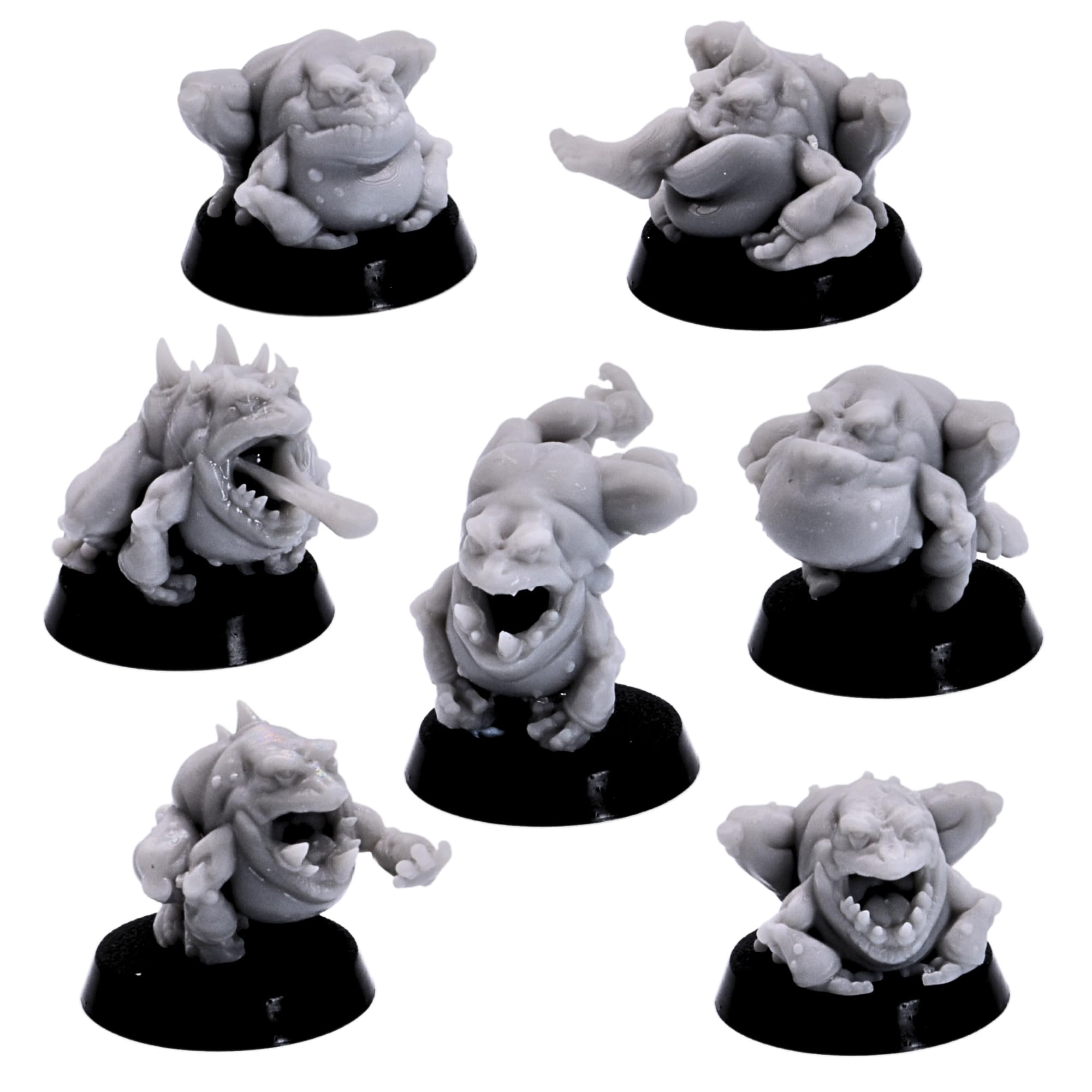 Forged Terrain Fantasy Swamp Frog Herders Set 32mm Scale Miniatures for Tabletop Gaming Cavalry Unit Monster Pack Figures - Image 2