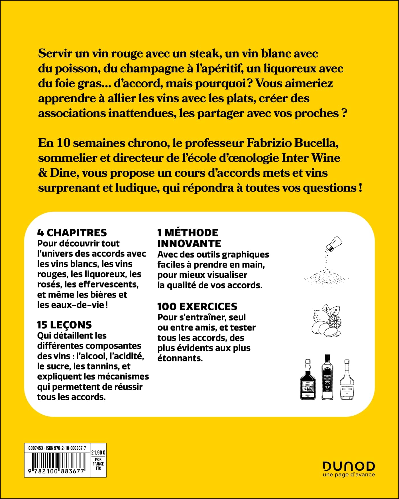 Mon cours d'accords mets et vins: En 10 semaines chrono