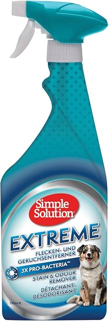 Simple Solution 90482 Środek do Usuwania Plam i Zapachu Psów, 750 ml