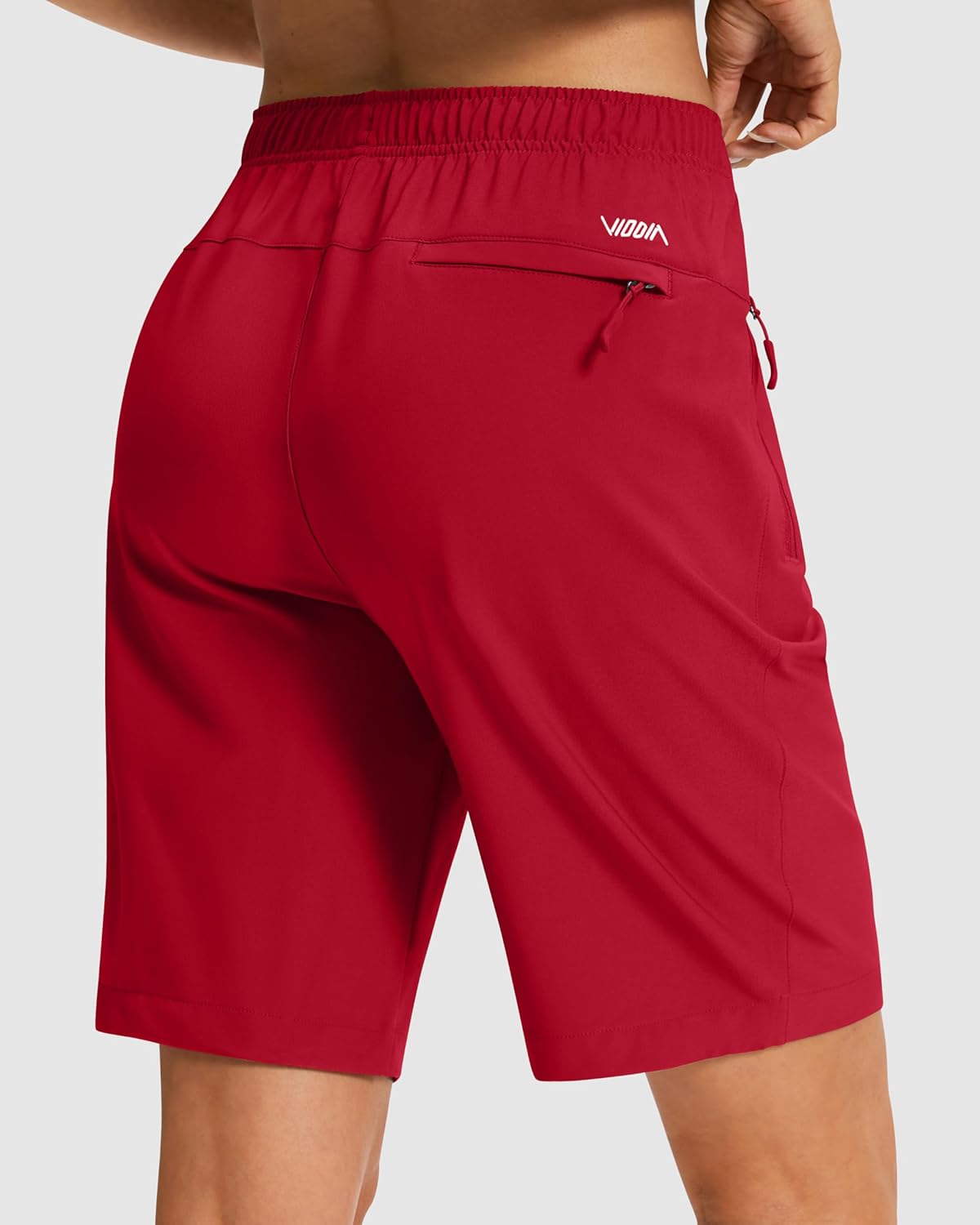 Viodia Women's 9''/11'' Hiking Shorts Long Bermuda Lightweight Shorts Quick Dry Athletic Golf Shorts with 3 Zipper Pockets - Image 2
