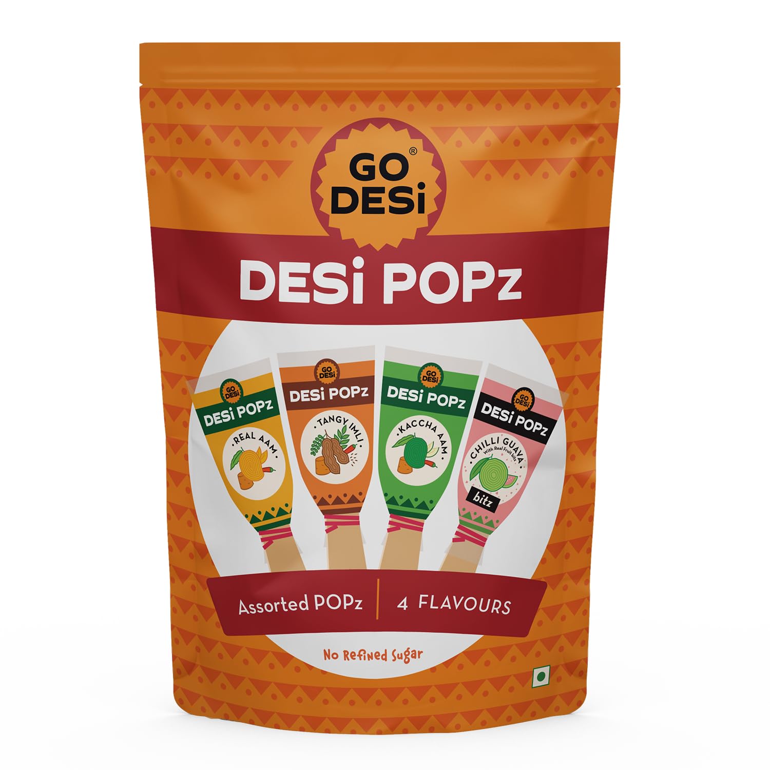 GO DESi POPz Trial Pack | Small | Tangy Imli | Kaccha Aam | Real Aam | Chilli Guava | 20 pieces | 100% Natural |160g-image-16