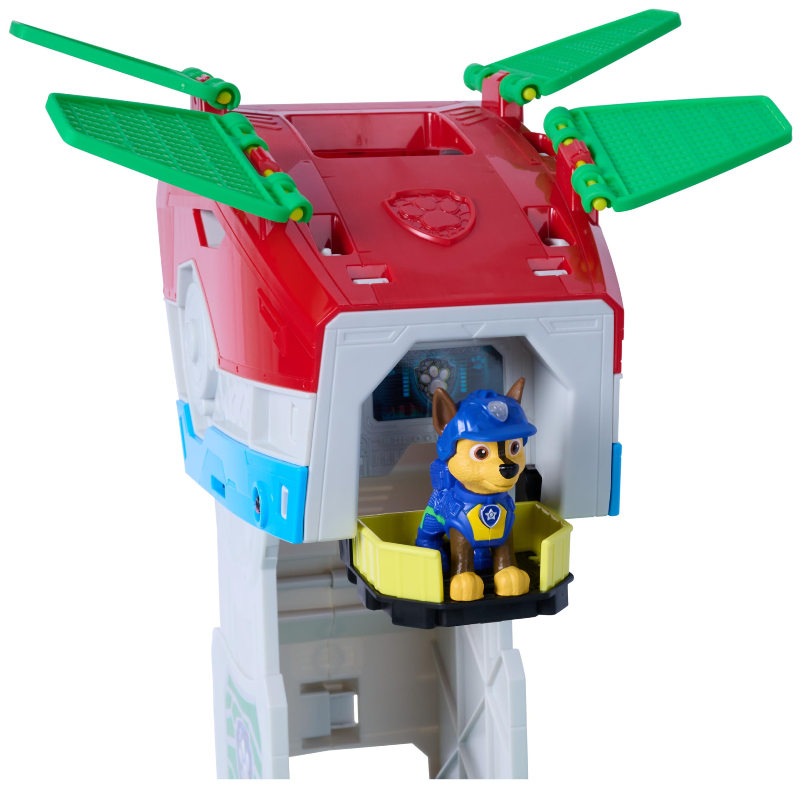 PAW PATROL: Der Dino Film, 2-in-1 Mobiles Dino-Hauptquartier, Transformierbarer Patroller Wird zum HQ, inkl. Chase Fahrzeug und Figur, Geräuscheffekte, Spielzeug für Kinder ab 3 Jahren