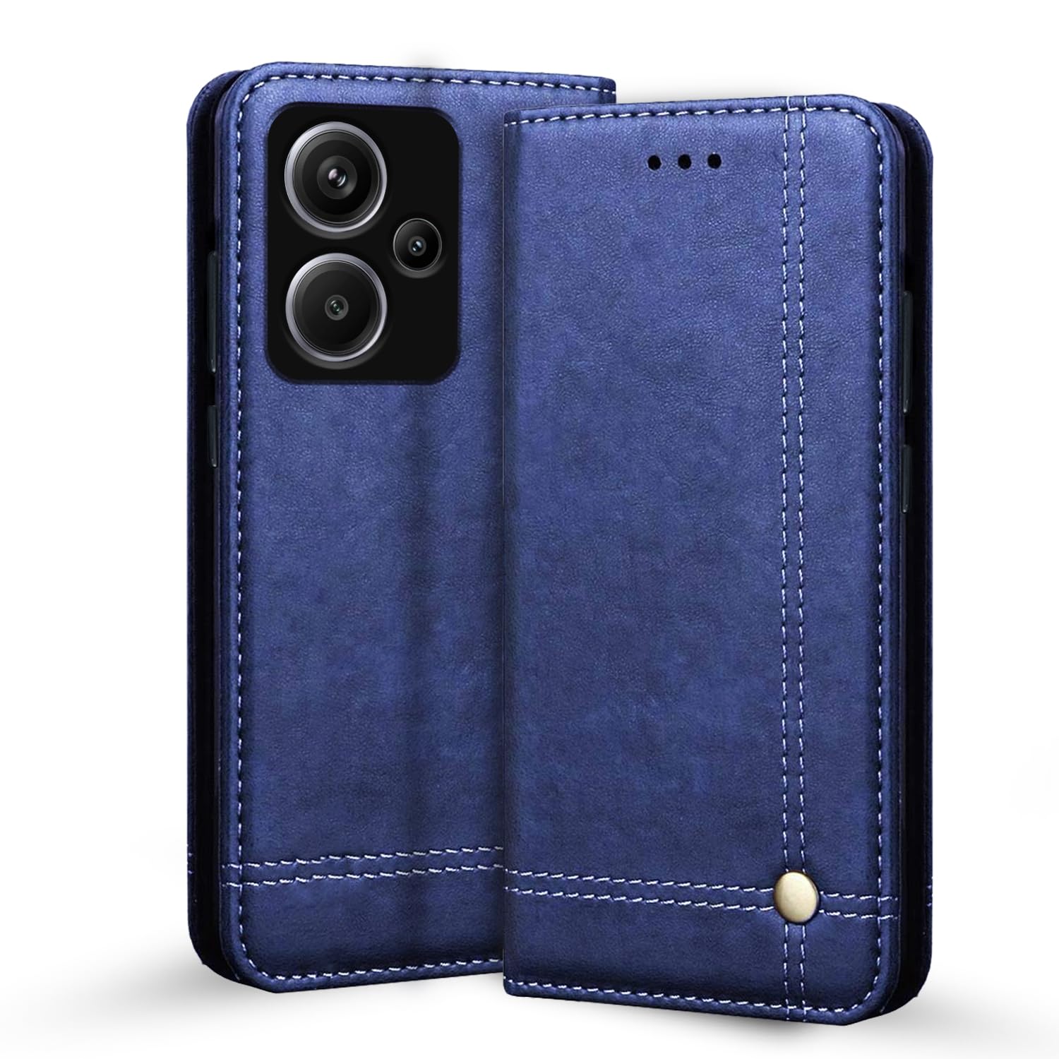 Pikkme Redmi Note 13 Pro Plus 5G Flip Cover | Strong Magnetic Closure | Genuine PU Leather Finish | Wallet Style with Inbuilt Pocket & Stand | Premium Look Magnetic Flip Case (Blue) (B0CS3BD54G) Amazon Price History, Amazon Price Tracker